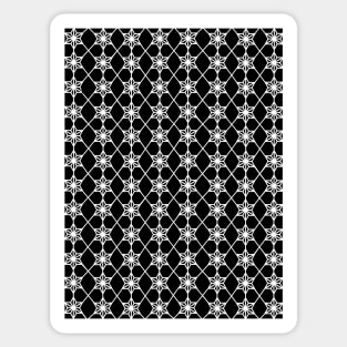 WHITE Stars Geometric Sticker